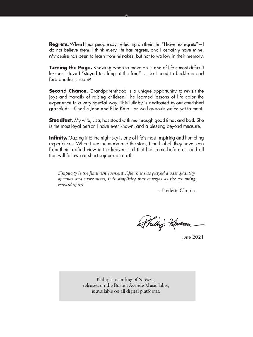 Keveren - So Far... - Piano Solo Hal Leonard 366023