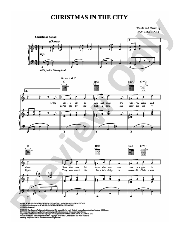 Christmas in the City - Jay Leonhart - PVG (Digital Download)