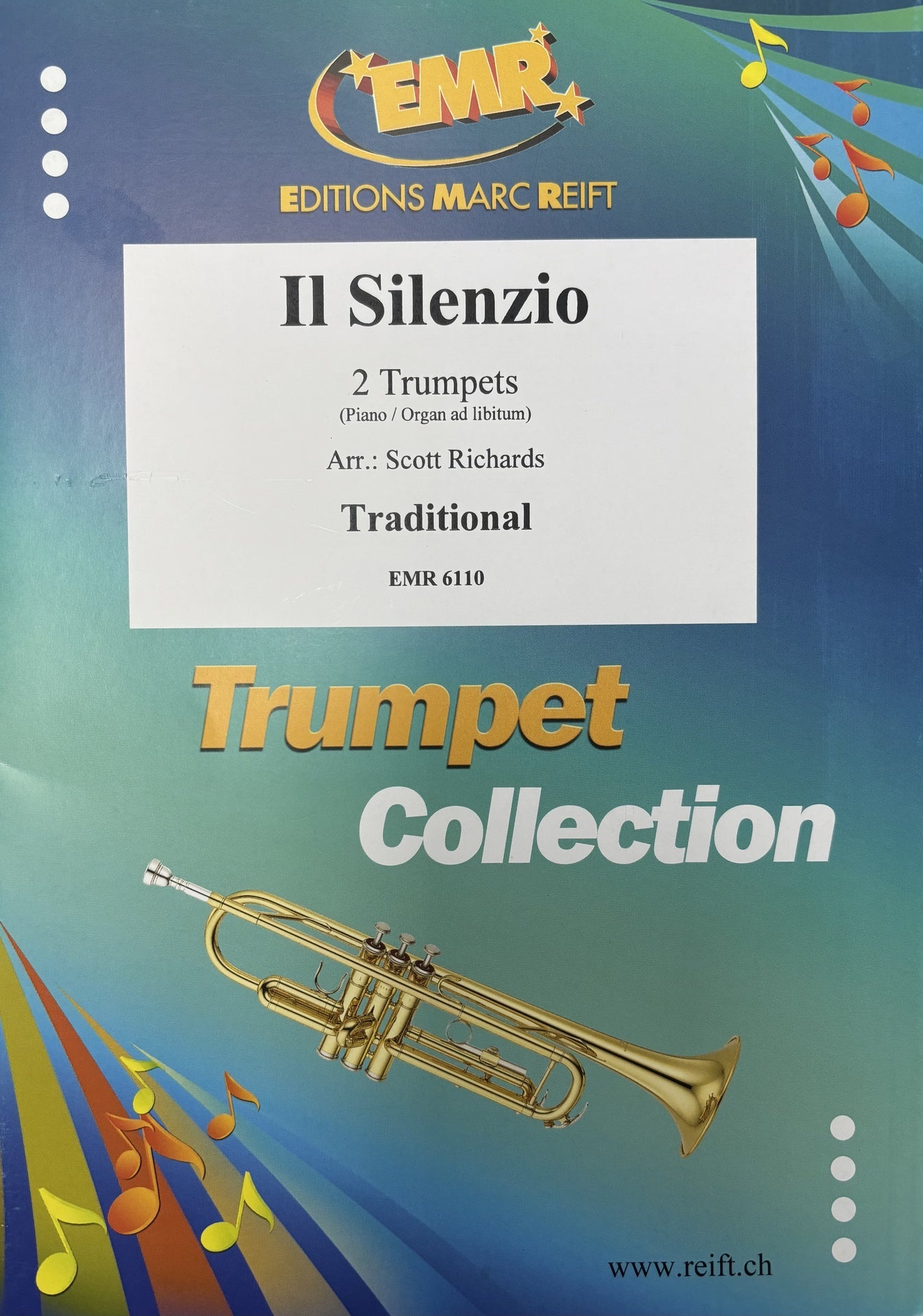 IL SILENZIO FOR 2 TRUMPETS/PIANO - TRUMPET - REIFT