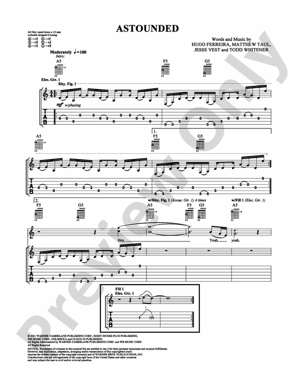Astounded - Guitar TAB (Digital Download)