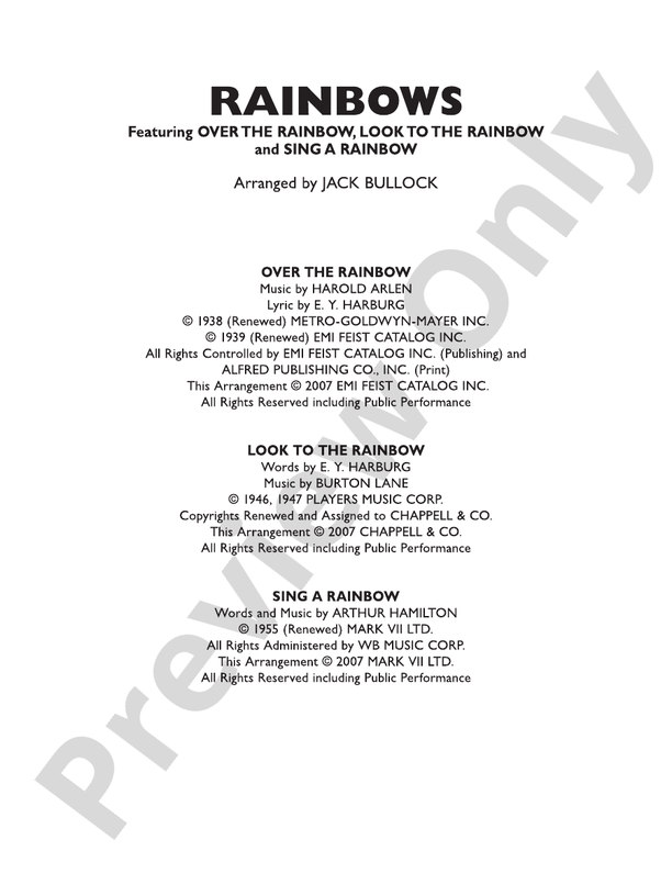 Rainbows - Concert Band Conductor Score & Parts (Digital Download)