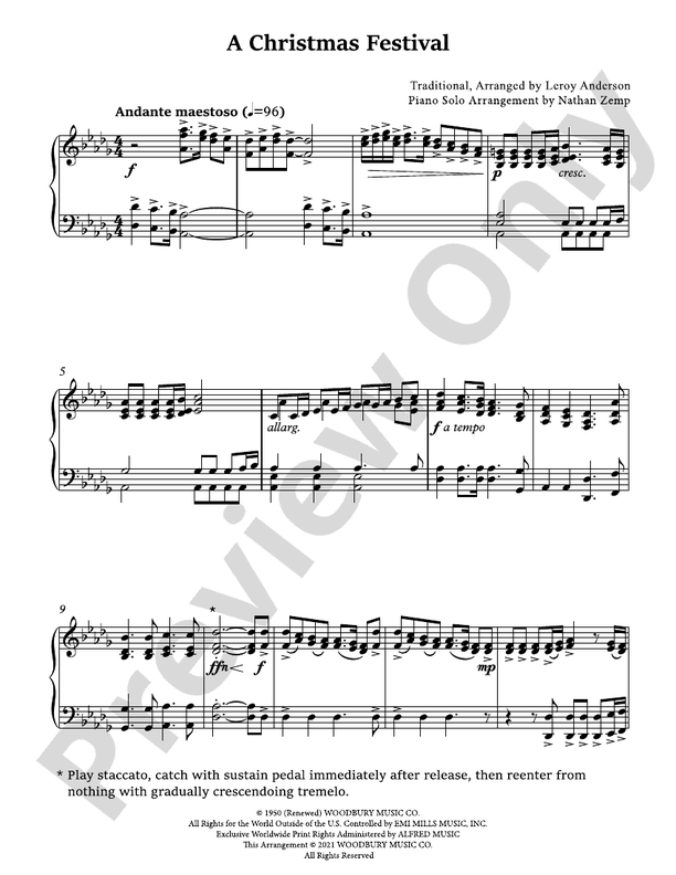 A Christmas Festival - Piano (Digital Download)