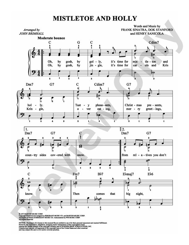 Mistletoe and Holly - DSM-PS-0009038 - Easy Piano (Digital Download)