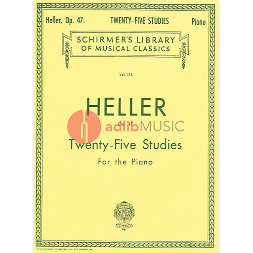 Heller - 25 Street Rhythm Op47 Lib178 - Piano Schirmer 50253270