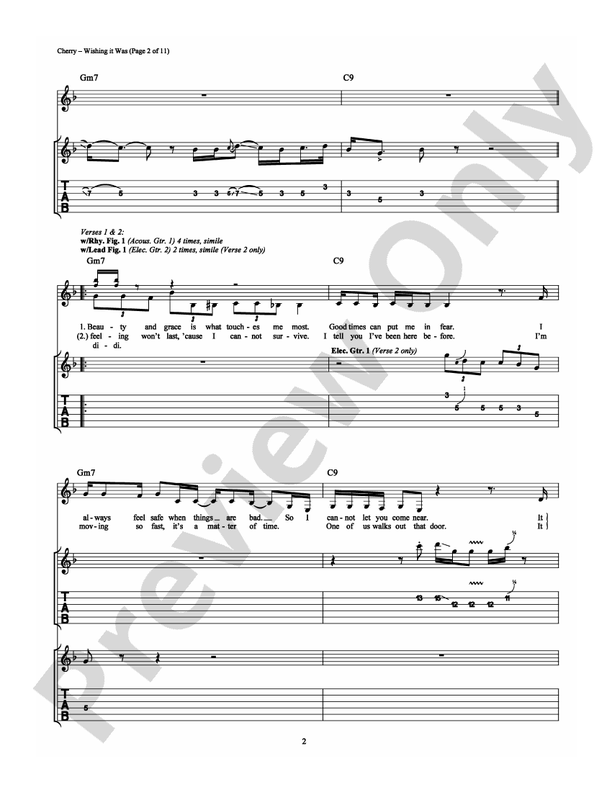 Wishing it Was - Guitar TAB (Digital Download)