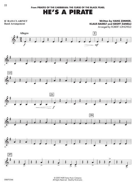 Essential Elements Disney Favorites - Bass Clarinet - Hal Leonard