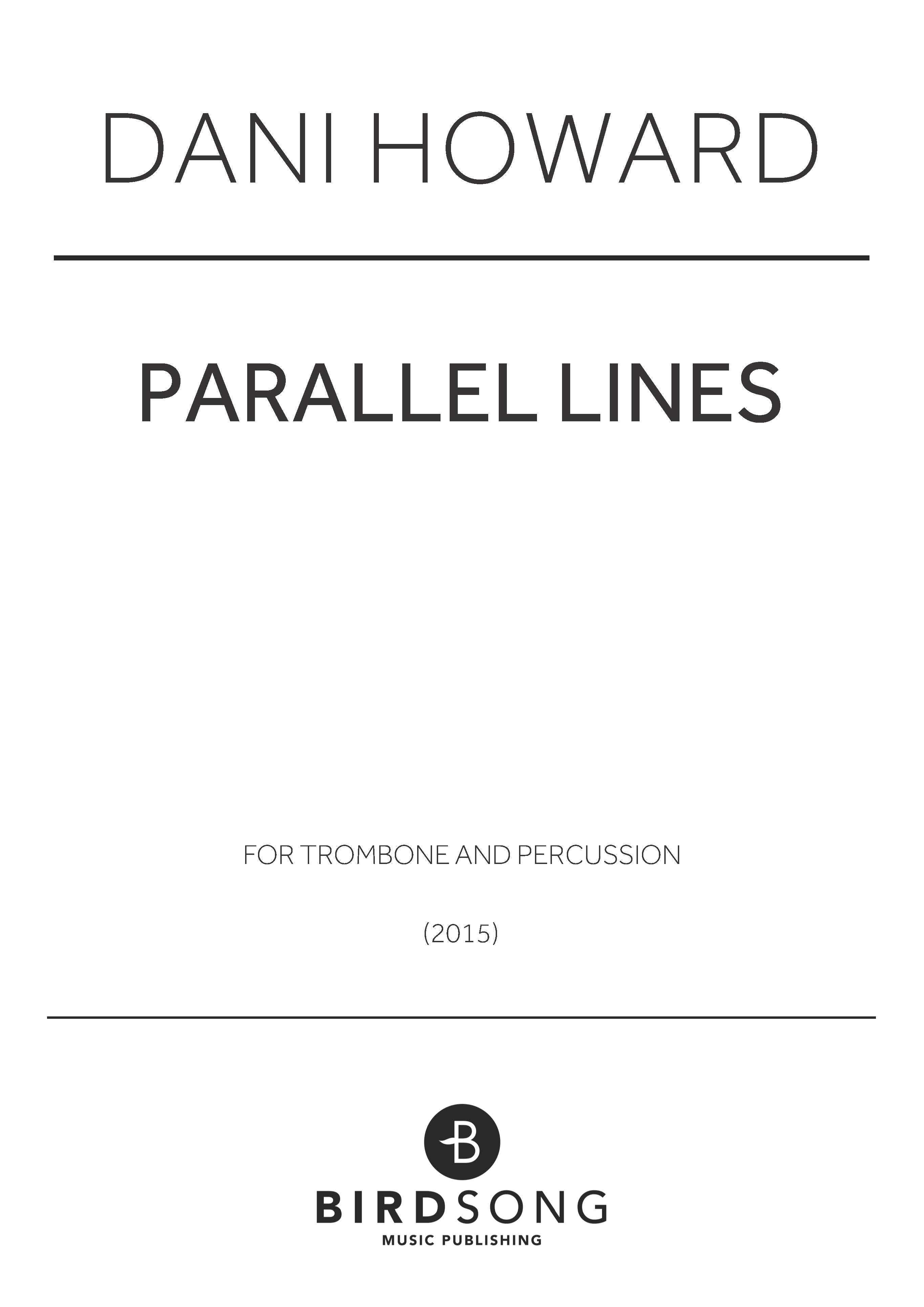 Parallel Lines - Percussion, Trombone Duet (Digital Download)