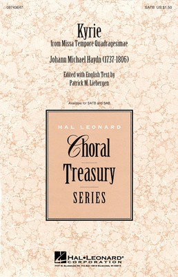 Kyrie (from Missa Tempore Quadragesimae) - Johann Michael Haydn - SATB Patrick Liebergen Hal Leonard Choral Score Octavo