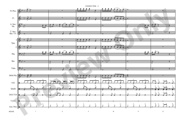 Danger Zone (Arr. Mike Story) – Marching Band Conductor Score & Parts (Digital Download)
