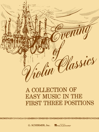 Evening of Violin Classics - Violin/Piano Accompaniment Schirmer 50331390