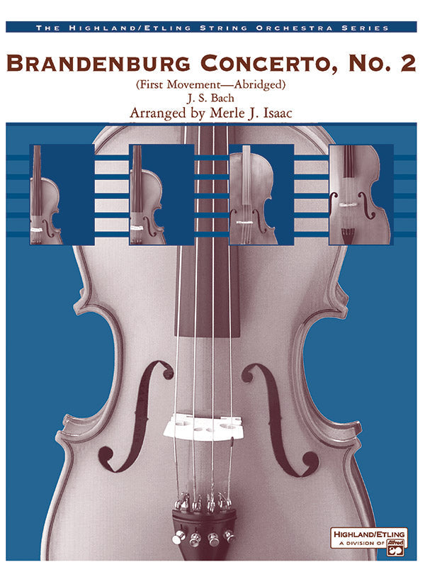 BRANDENBURG CONCERTO NO 2 STR ORCH Bach Johann Sebastian