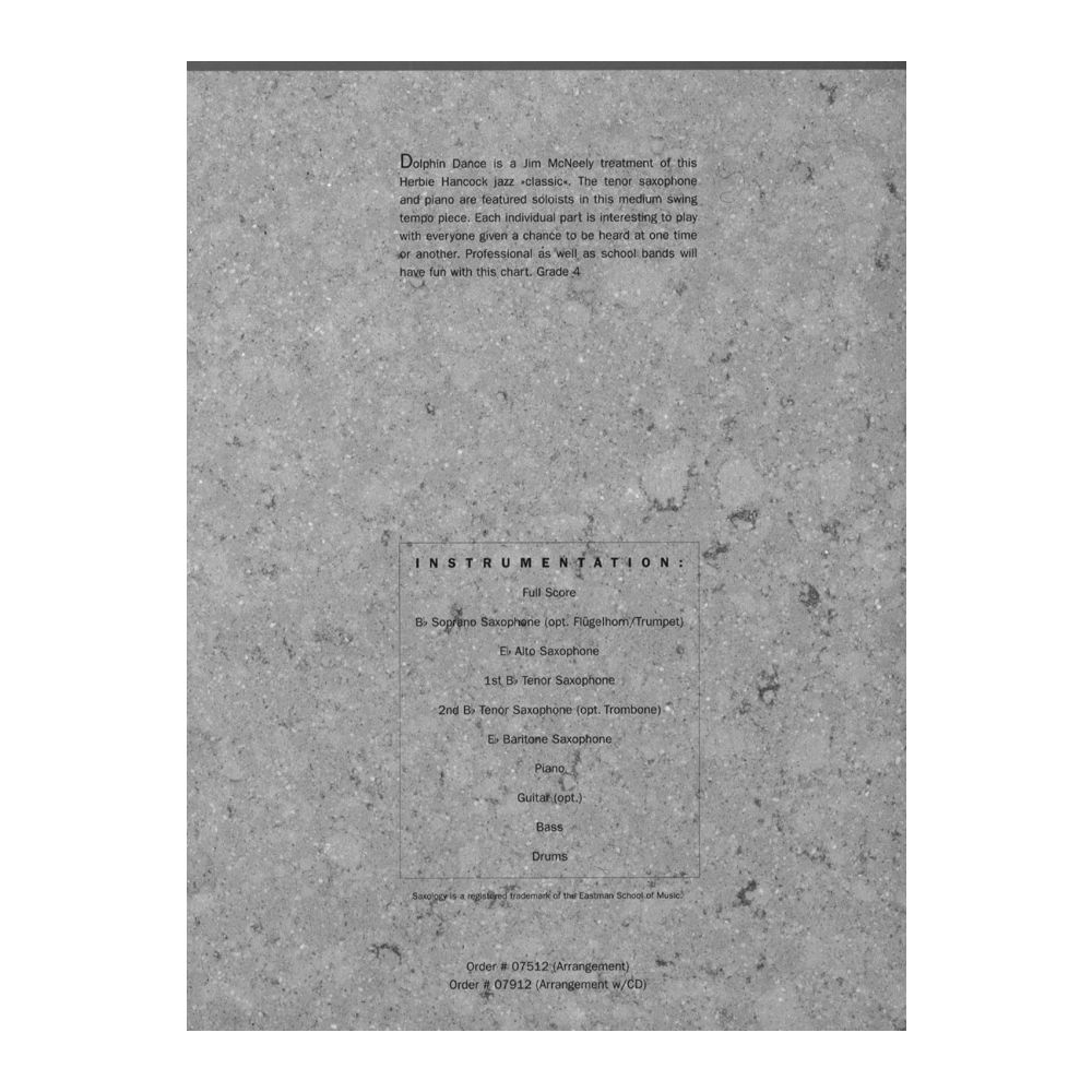 Saxology: Dolphon Dance Score/Parts