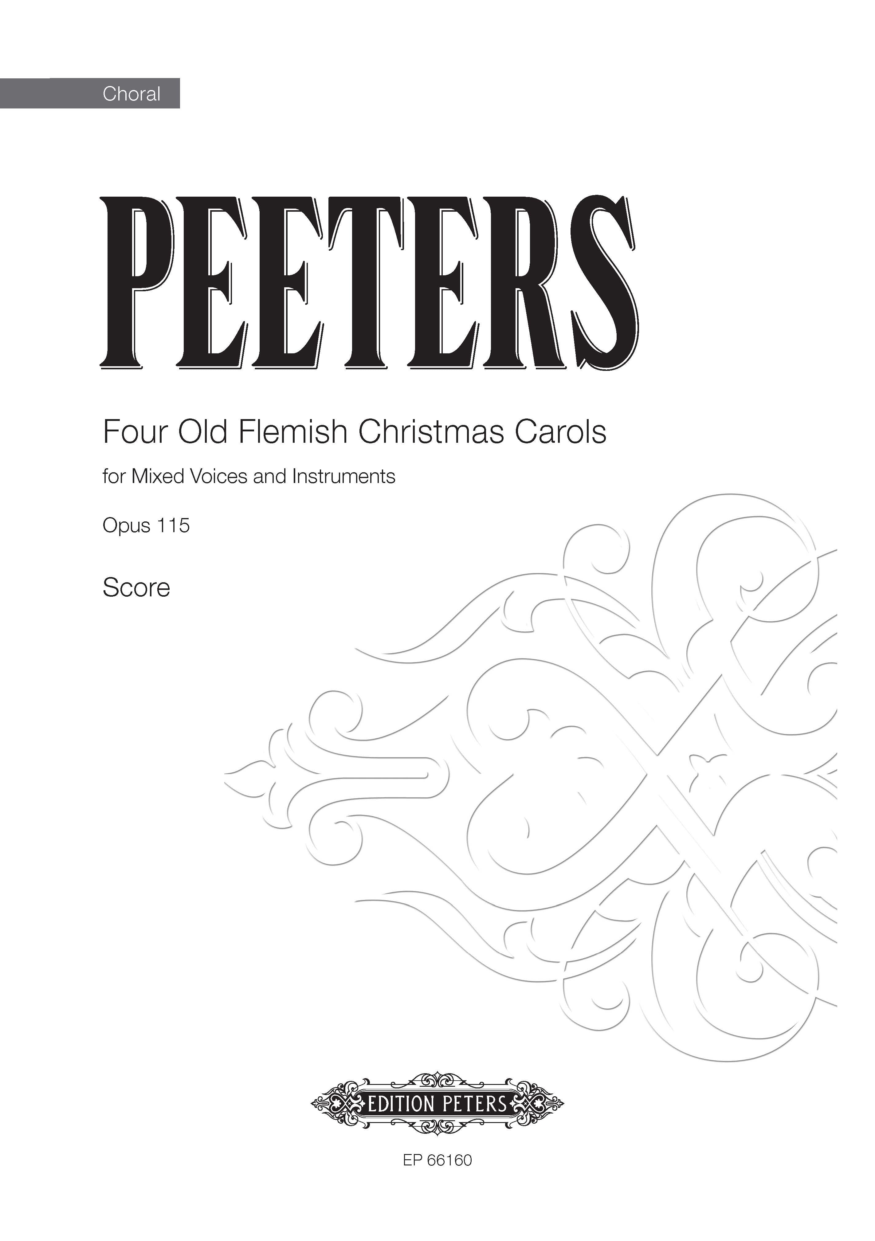 Four Old Flemish Christmas Carols Op.115 (EP66160) - SATB Choral Octavo (Digital Download)