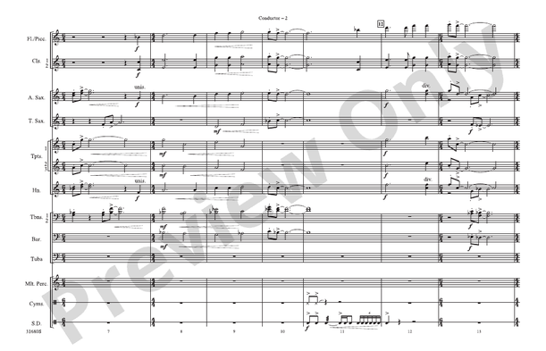Seapower Fanfare – Marching Band Conductor Score & Parts (Digital Download)