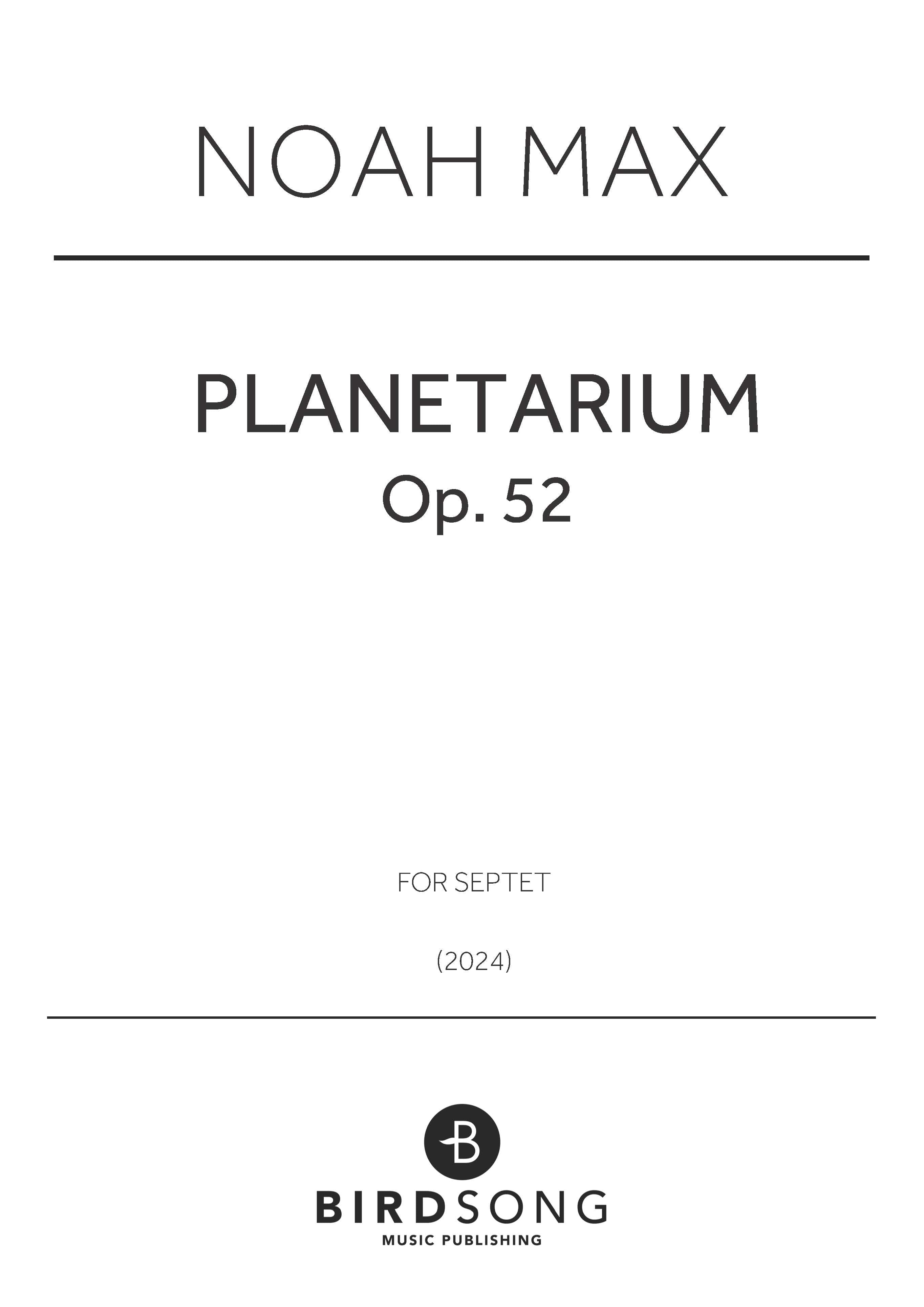 Planetarium - Chamber Ensemble (Digital Download)