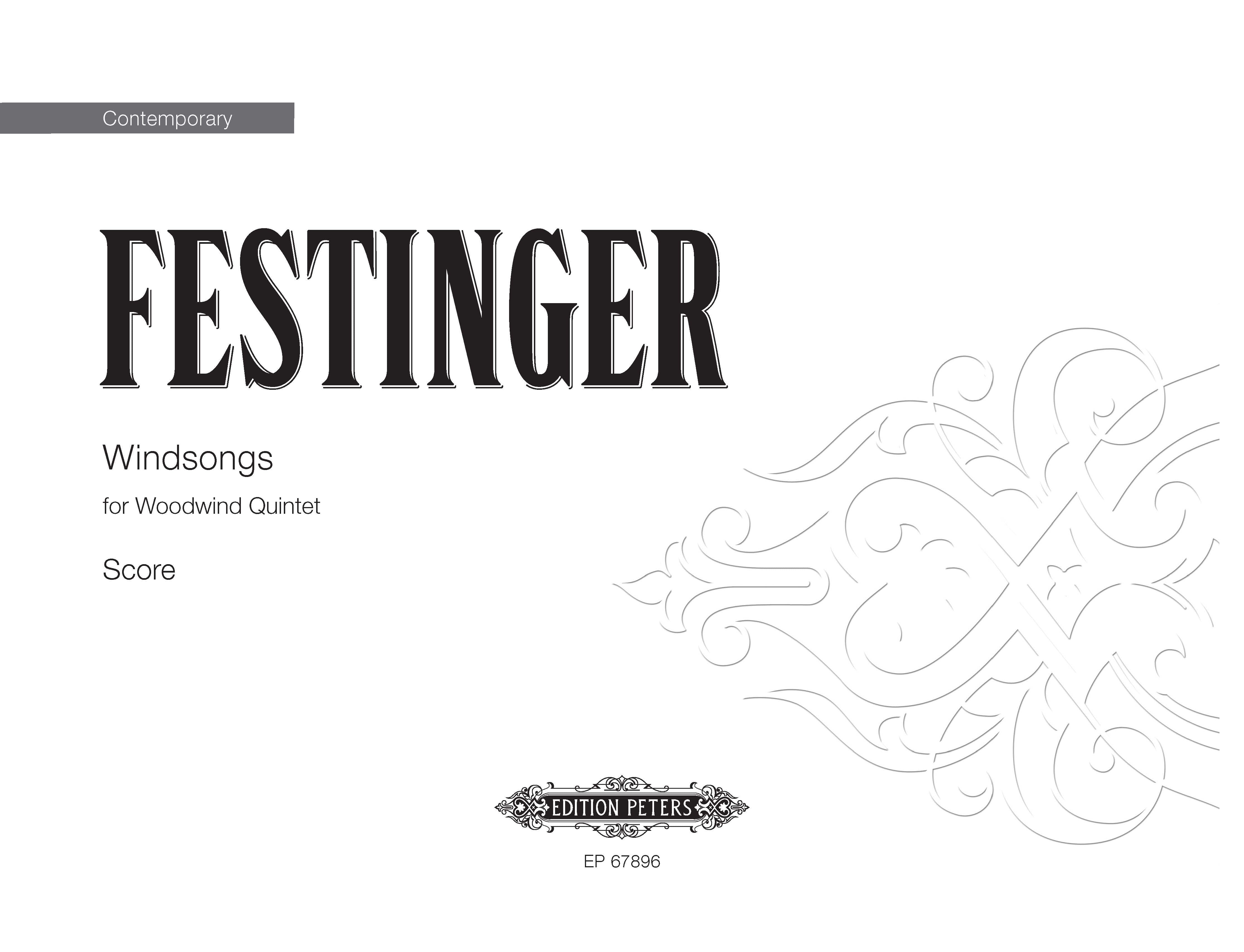 Windsongs (EP67896) - Wind Quintet Full Score (Digital Download)