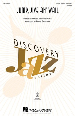 Jump, Jive an' Wail - Discovery Level 2 - Louis Prima - Roger Emerson Hal Leonard VoiceTrax CD CD
