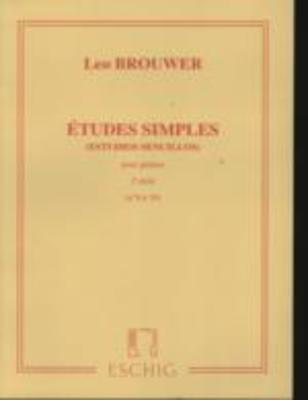 Etudes Simples (Estudios Sencillos) Sí©rie 2 - Leo Brouwer - Classical Guitar Max Eschig Guitar Solo