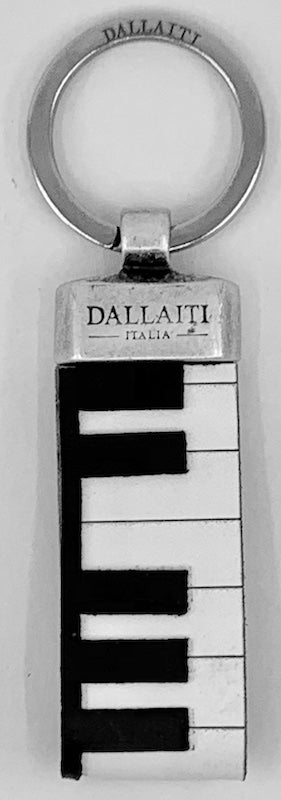 Piano Keyboard Keyring Italian Leather