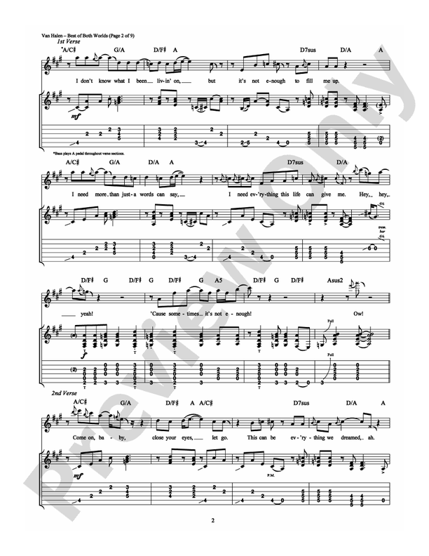 Best of Both Worlds - Guitar TAB (Digital Download)