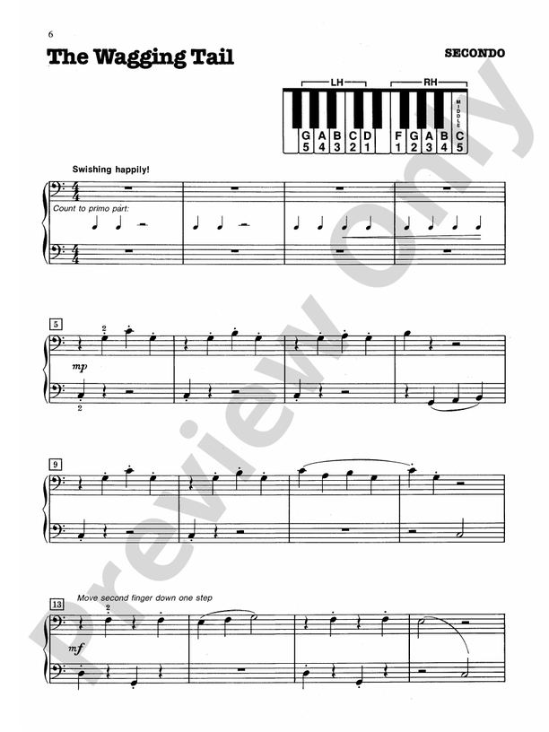 The Wagging Tail - 1 Piano, 4 Hands (Digital Download)