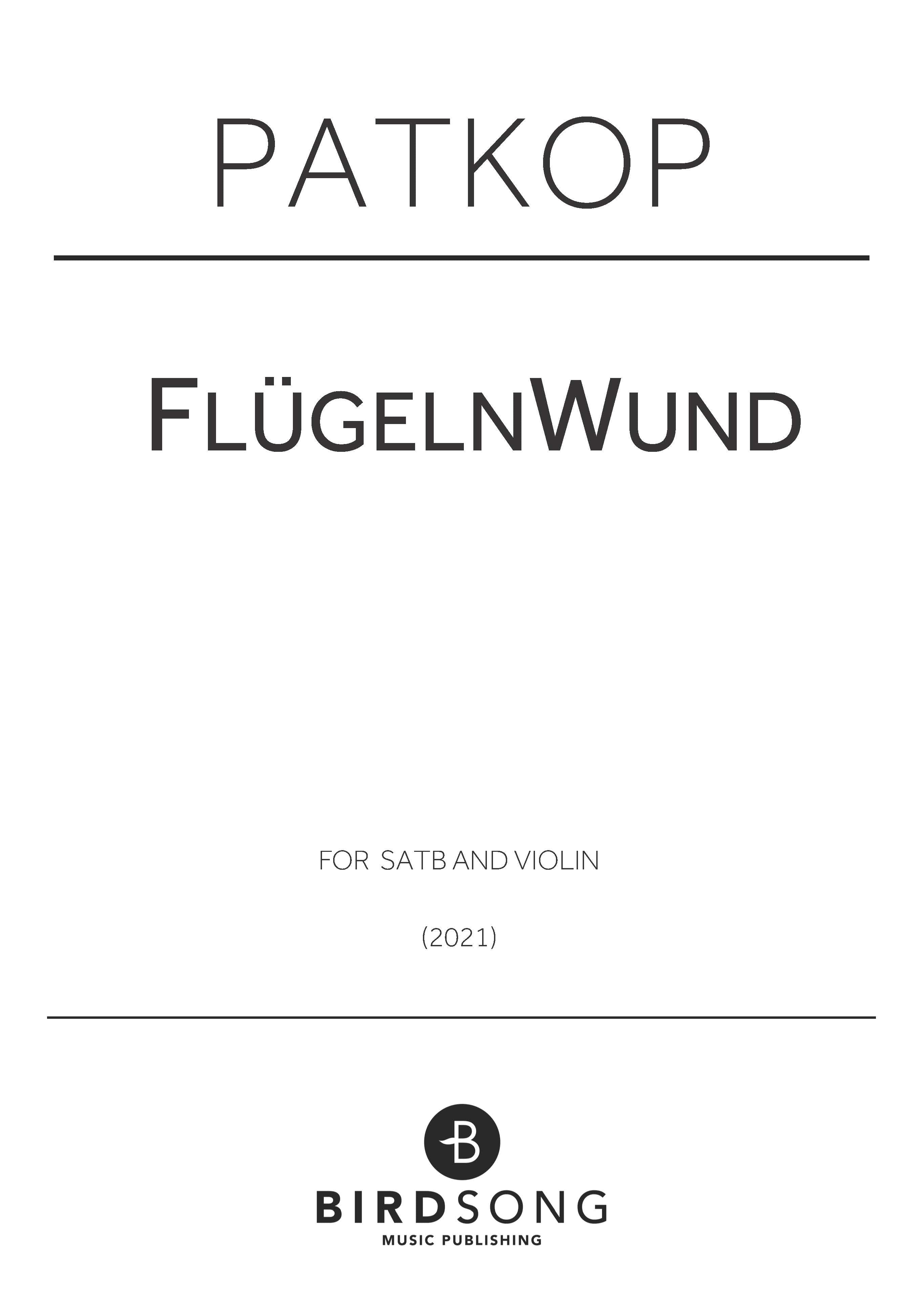 FlügelnWund - Voice/Piano (Digital Download)