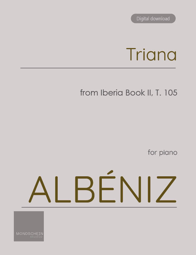 Albeniz - Triana from Iberia Book II, T. 105 - Piano (Digital Download)