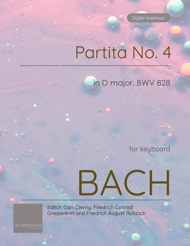 Bach - Partita No. 4 in D major, BWV 828 - Mondschein Studio - Piano (Digital Download)