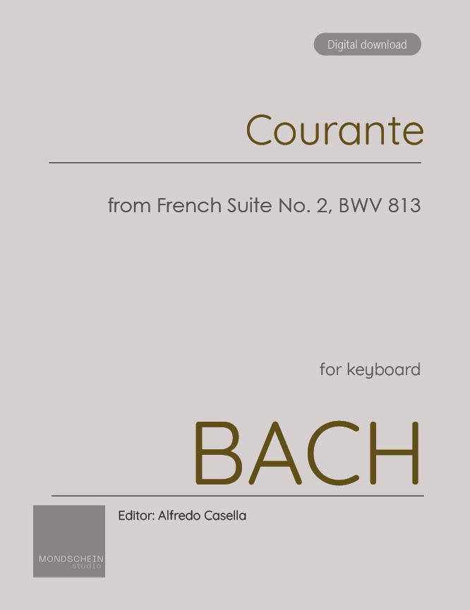 Bach - Courante from French Suite No. 2 in C minor, BWV 813 - Mondschein Studio - Piano (Digital Download)