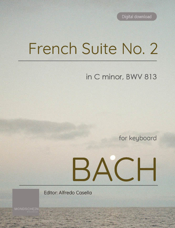 Bach - French Suite No. 2 in C minor, BWV 813 - Mondschein Studio - Piano (Digital Download)
