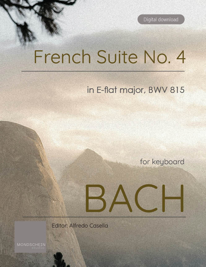 Bach - French Suite No. 4 in E-flat major, BWV 815 - Mondschein Studio - Piano (Digital Download)