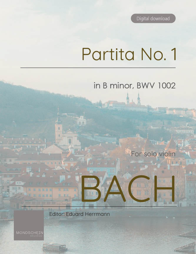 Bach - Partita No. 1 in B minor for Solo Violin, BWV 1002 - Violin (Digital Download)