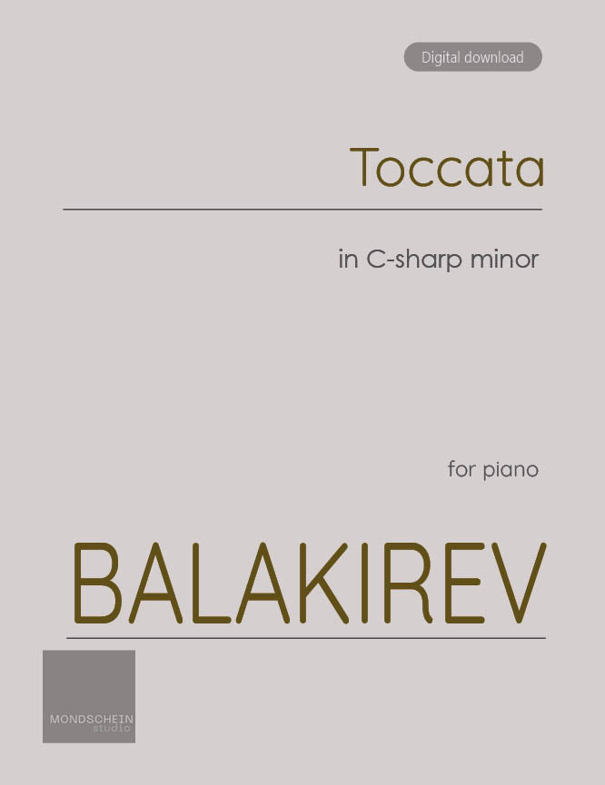 Balakirev - Toccata in C-sharp minor - Piano (Digital Download)