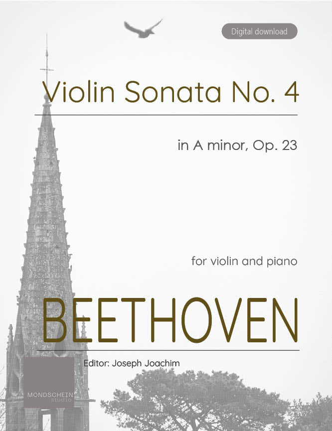 Beethoven - Violin Sonata No. 4 in A minor, Op. 23 - Mondschein Studio - Violin/Piano Accompaniment (Digital Download)