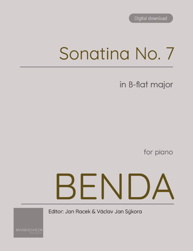 Benda - Sonatina No. 7 in B-flat major - Mondschein Studio - Piano (Digital Download)