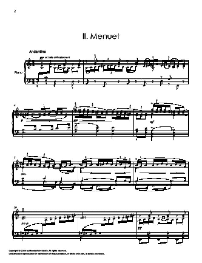 Debussy - Menuet from Suite Bergamasque - Mondschein Studio - Piano (Digital Download)