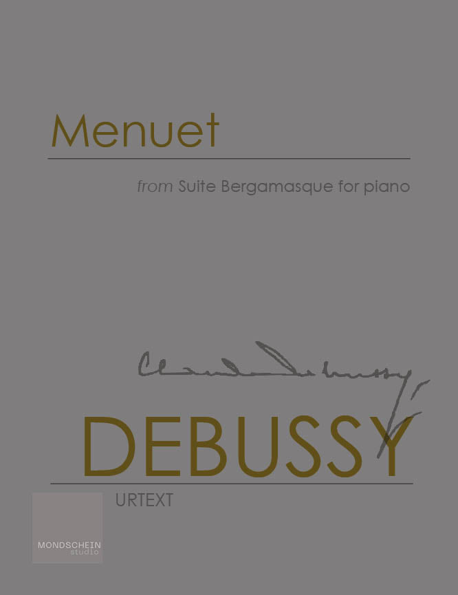 Debussy - Menuet from Suite Bergamasque - Mondschein Studio - Piano (Digital Download)