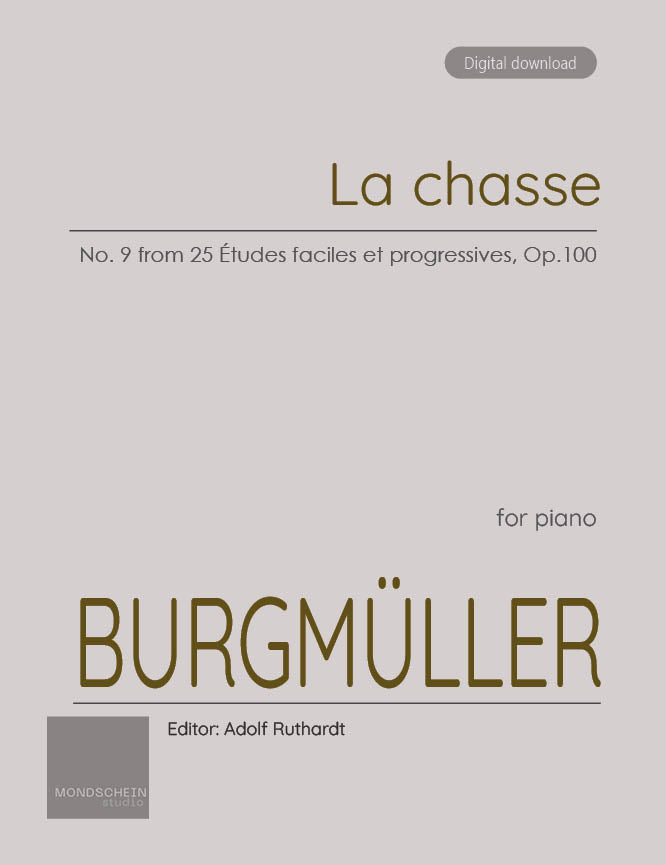 Burgmuller - La chasse, Op. 100, No. 9 - Mondschein Studio - Piano (Digital Download)