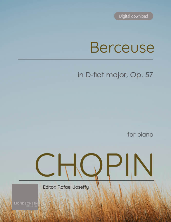 Chopin - Berceuse in D-flat major, Op. 57 - Mondschein Studio - Piano (Digital Download)