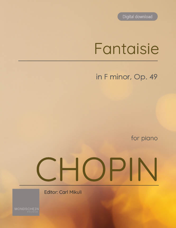 Chopin - Fantaisie, Op.49 - Mondschein Studio - Piano (Digital Download)