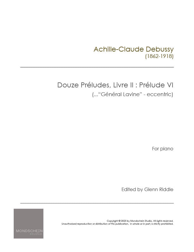 Debussy - Preludes, Book II, No. 6 - Mondschein Studio - Piano (Digital Download)