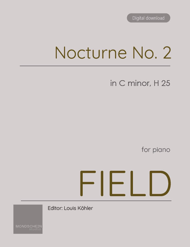 Field - Nocturne No. 2 in C minor, H 25 - Mondschein Studio - Piano (Digital Download)