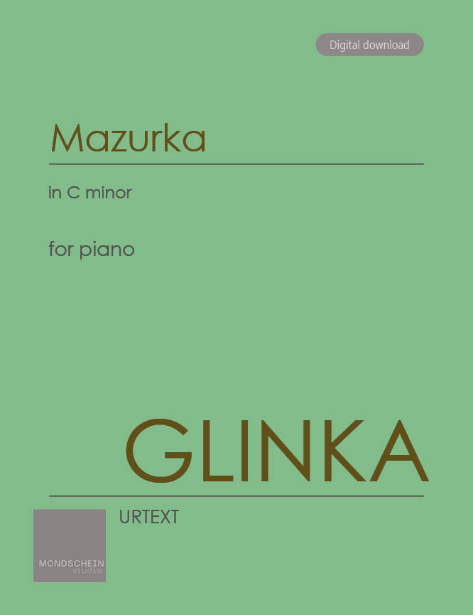 Glinka - Mazurka in C minor - Mondschein Studio - Piano (Digital Download)