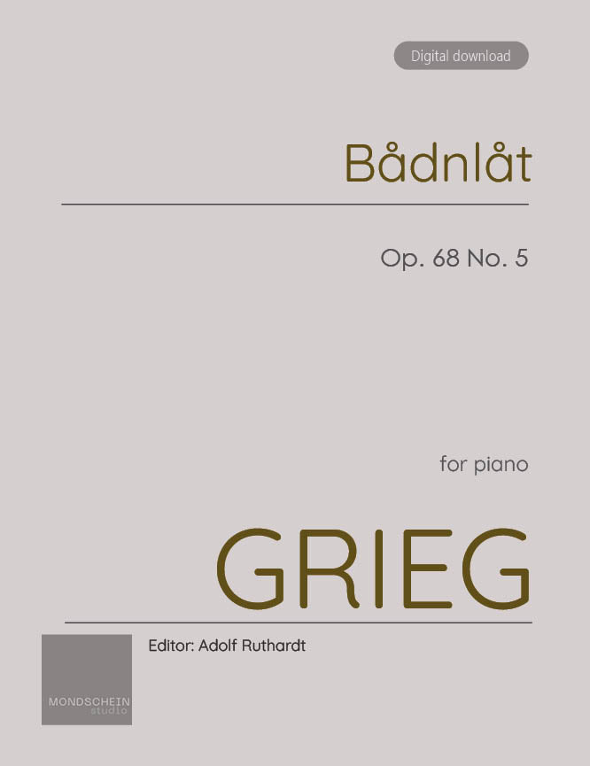 Grieg - Badnlat (At the Cradle), Op. 68 No. 5 - Piano (Digital Download)