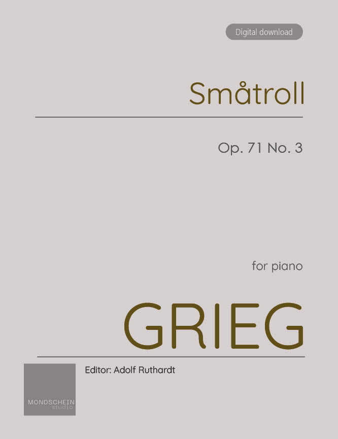 Grieg - Smatroll (Puck), Op. 71 No. 3 - Mondschein Studio - Piano (Digital Download)