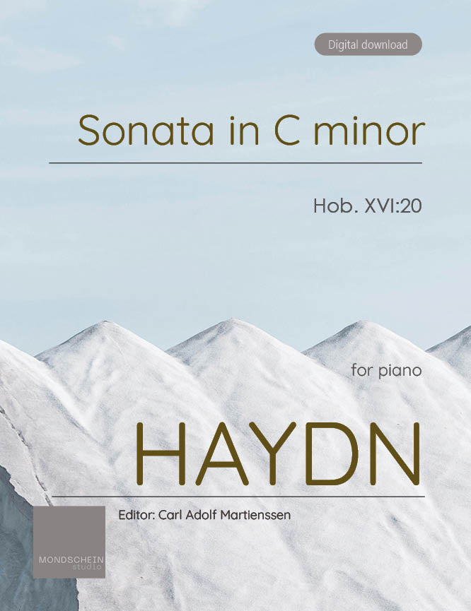 Haydn - Sonata in C minor, Hob. XVI:20 - Mondschein Studio - Piano (Digital Download)