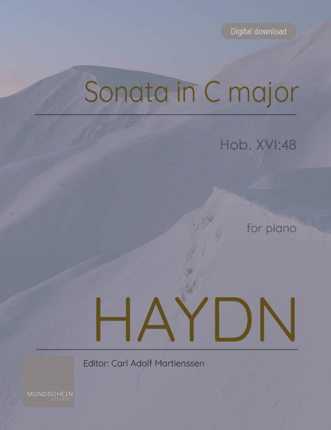 Haydn - Sonata in C major, Hob. XVI:48 - Mondschein Studio - Piano (Digital Download)