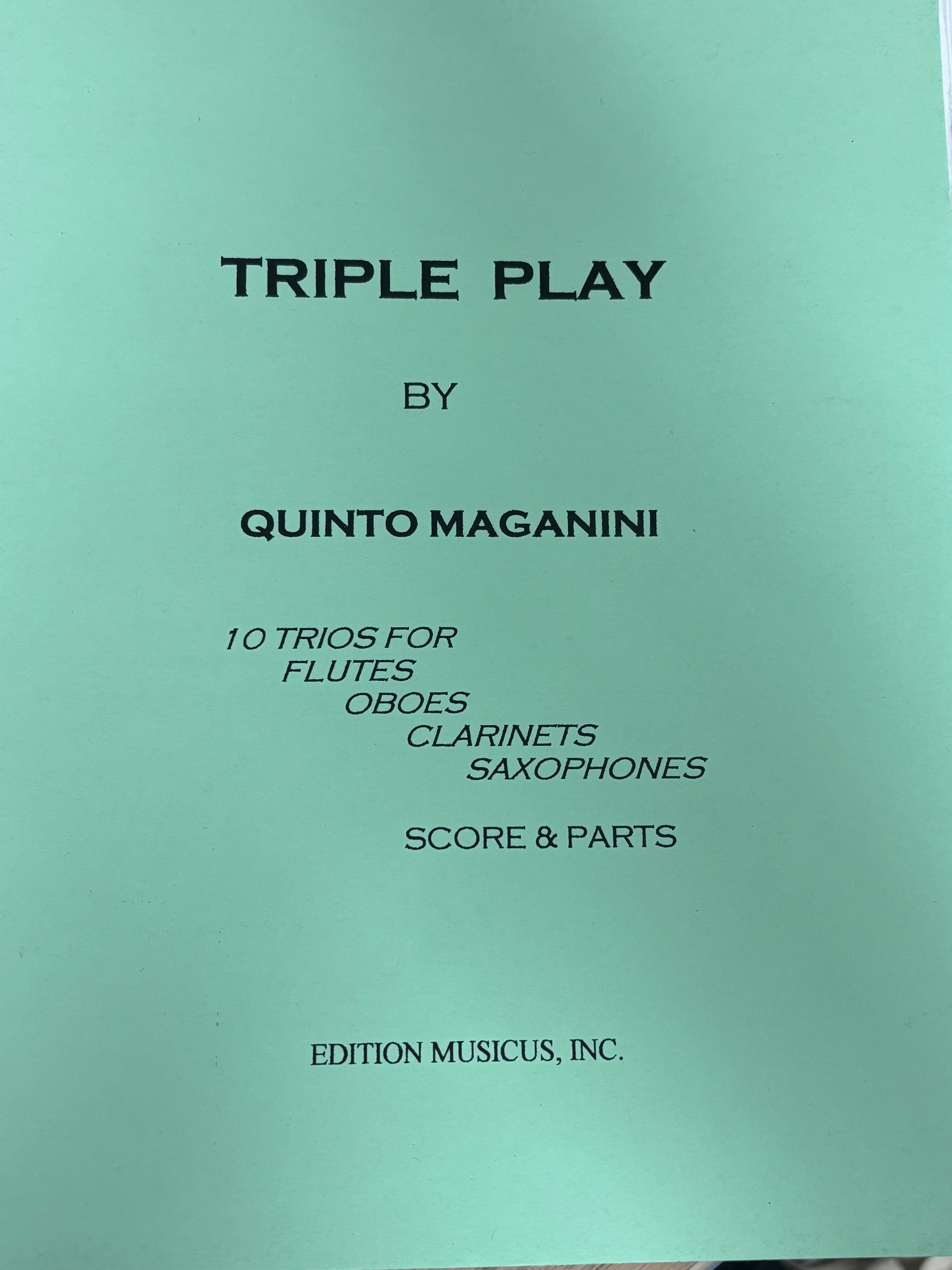 Triple Play 10 Trios for 3 Melody Instruments - Maganini - EM432