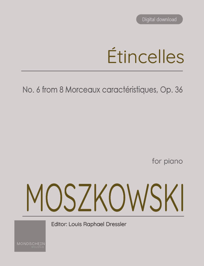 Moszkowski - Etincelles, Op. 36 No. 6 - Mondschein Studio - Piano (Digital Download)