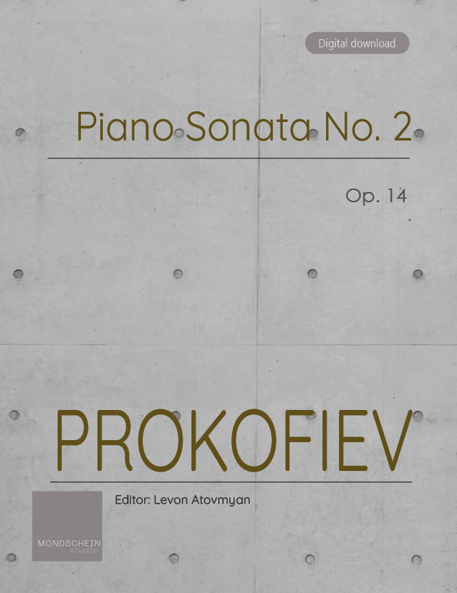 Prokofiev - Piano Sonata No. 2, Op. 14 - Mondschein Studio - Piano (Digital Download)
